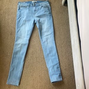 pacsun stacked skinny blue jeans